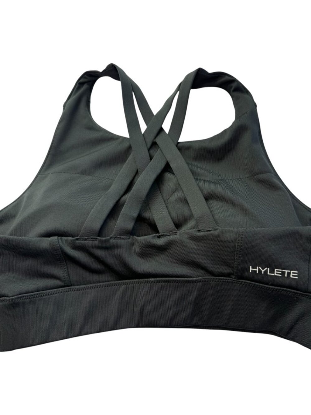 HYLETE Sports Bra Black.  Size Women's Medium Cross Back